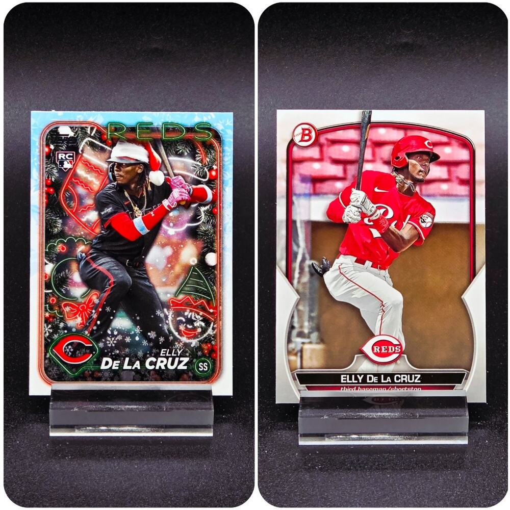 Elly De La Cruz Holiday SSP Santa Hat Prospect RC Cincinnati Reds Star
